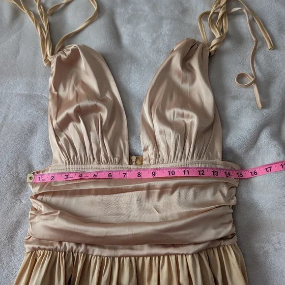 3/$30 Bnwt Gold Rushed Mini Mini Dress - Picture 10 of 13